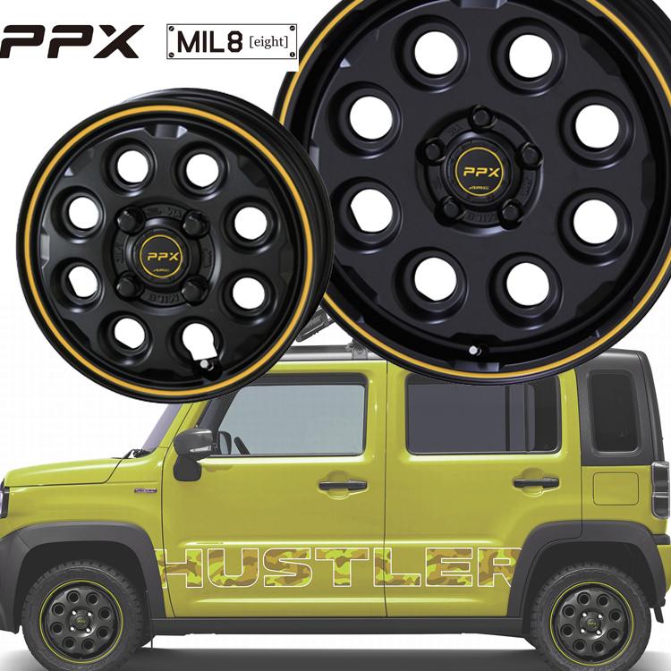16インチ 5H139.7 5.5J+0 5穴 PPX MIL8 ジムニーシエラ ホイール 1本 