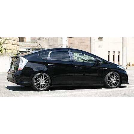 乱人 プリウス ZVW30 サイドステップスポイラー 未塗装 RANDO Black