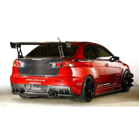 ランサーエボリューションX サイドアンダーフラップ　カーボン　VARIS バリス ランサーエボリューション10 ランエボX CZ4A サイド
