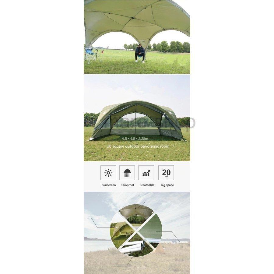 【数量限定アウトレット品】 大型シェルタータープ 夏のアウトドアに 特大サイズ キャノピー テント オーニング 紫外線カット ガゼボ 【UO1387661243】(49081円)