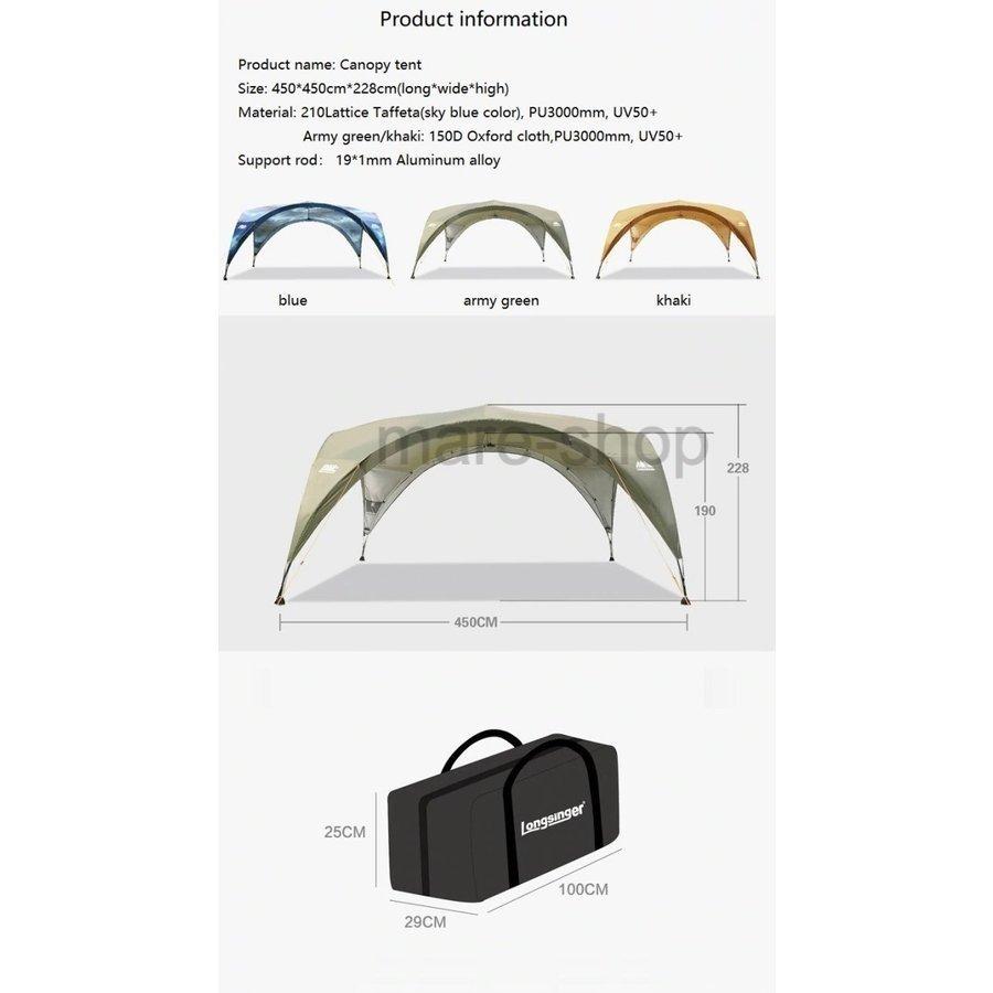【数量限定アウトレット品】 大型シェルタータープ 夏のアウトドアに 特大サイズ キャノピー テント オーニング 紫外線カット ガゼボ 【UO1387661243】(49081円)