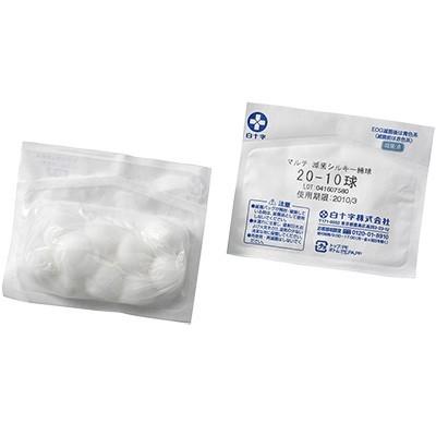 白十字　マルチ滅菌シルキー綿球　φ約14mm×5g×40袋