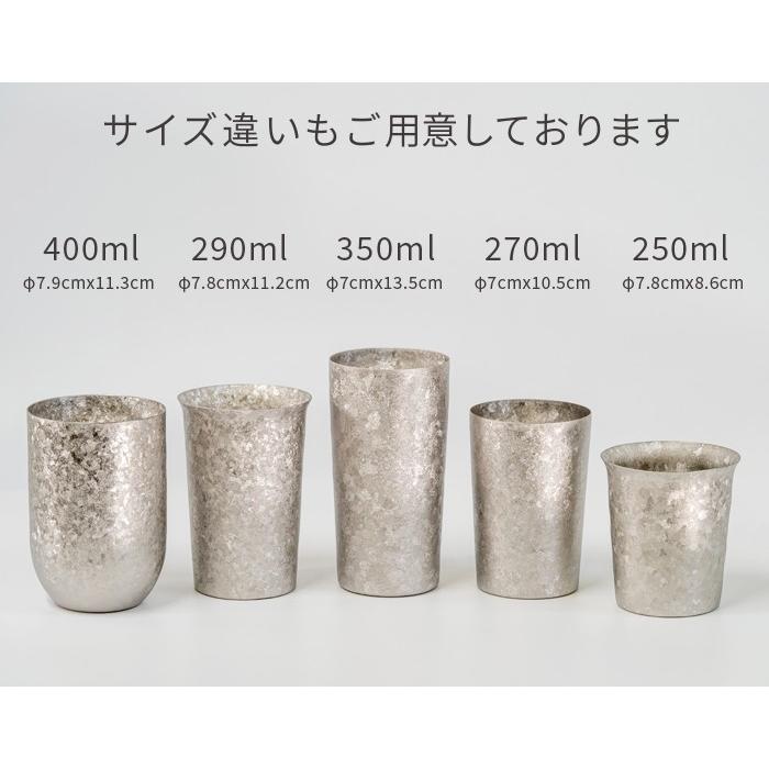 HORIE(ホリエ) 純チタン二重タンブラー 窯創り ブースター 400ml