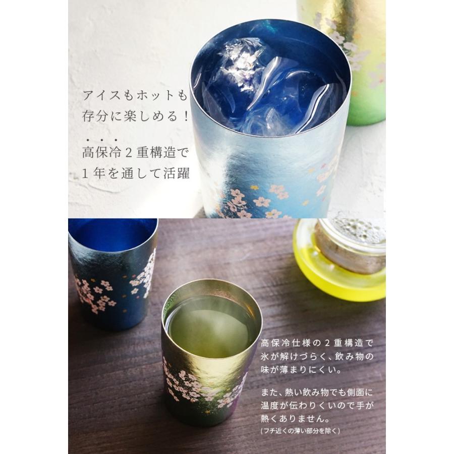 HORIE（ホリエ） 純チタン二重タンブラー はれのひ 350ml ペアセット 