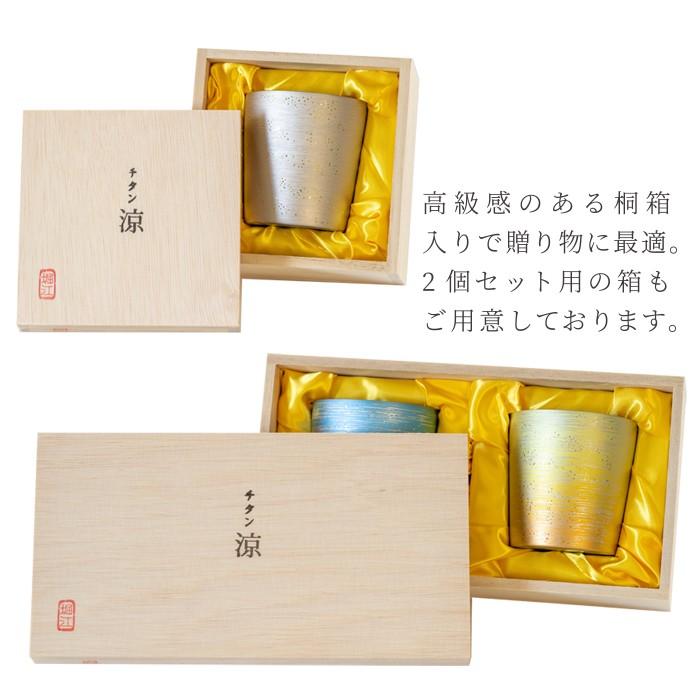 HORIE チタン二重タンブラー 200ml 涼 ミニ 母の日 父の日 ギフト 誕生 
