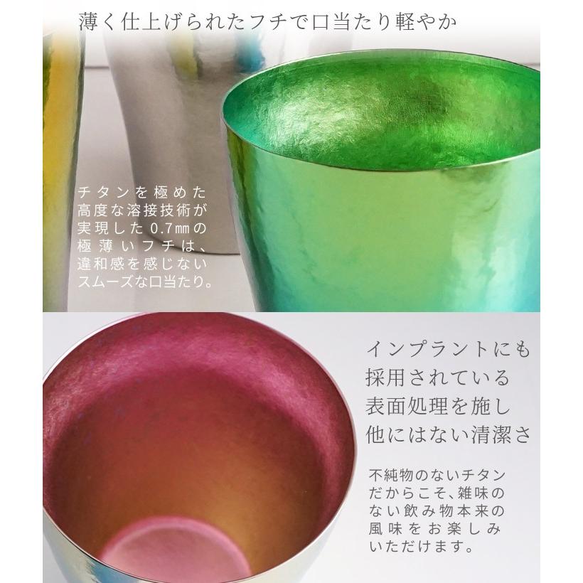 HORIE（ホリエ） 純チタン二重タンブラー 玲 和み 250ml ペアセット 