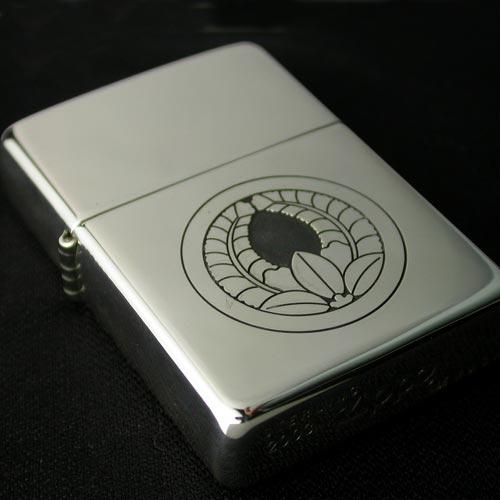 松コース W Zi 7 Matu 彫銀 松コース コレクション 趣味 喫煙具 ライター 家紋入り純銀zippo オイルライター