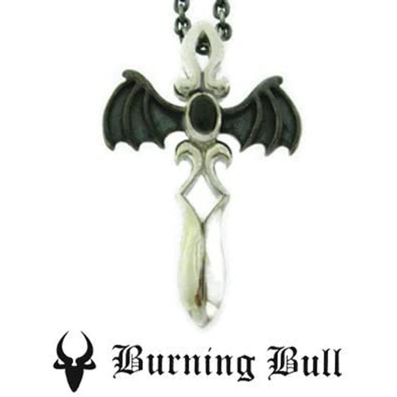 の通販 バーニングブル シルバー925 ブラックスター剣型クロスペンダントネックレス オンライン 通販 Peach Net In