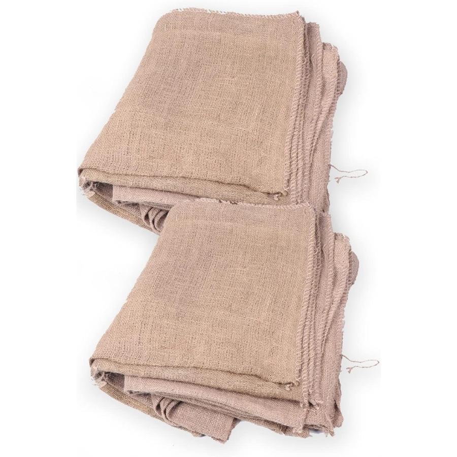 麻袋 厚手 2枚セット 約75x110cm 南京袋 ドンゴロス 大きいサイズ(茶色,  約75x110cm) の商品画像