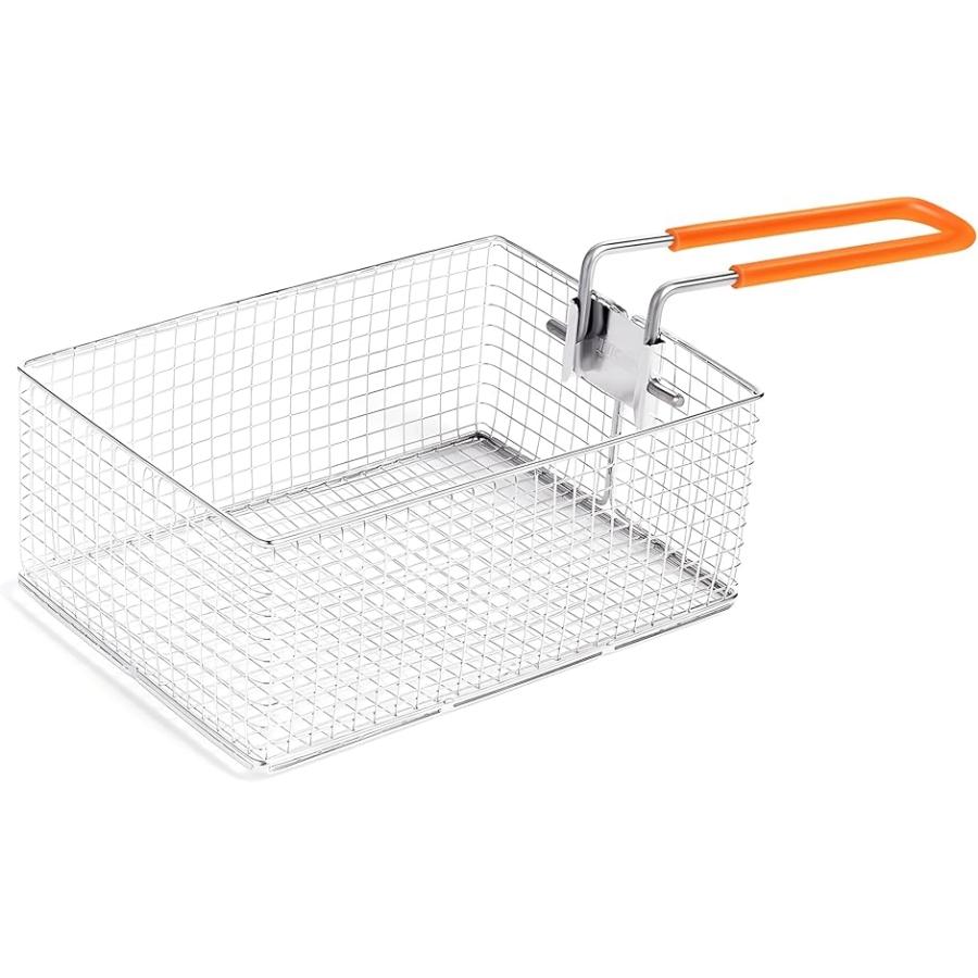 ラージメスティンぴったりザル 水切り ざる ステンレス製油切り フライヤー 揚げ物器 天ぷら 唐揚げバスケット MF-750(ラージ) の商品画像