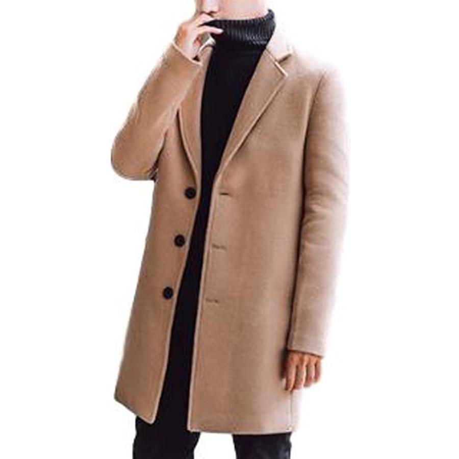 ファッション カーキ インディゴ Ben051 Nvm コート メンズ チェスターコート 防寒 ウール ロングジャケット スリム 無地 ベージュ L Rjijasdz98 Www Boulevardrestaurants Com