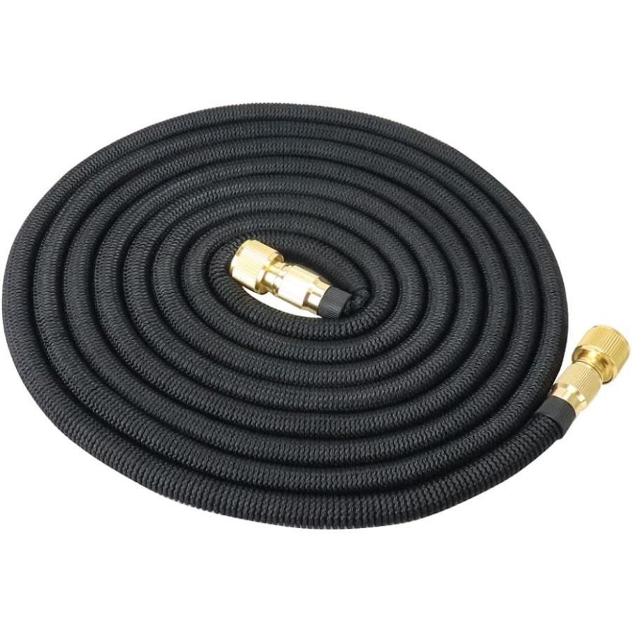 散水ホース ガーデンホース 3倍伸びる 3層構造 軽量設計 コンパクト 水やり ガーデニング 洗車 5mから15m おすすめ