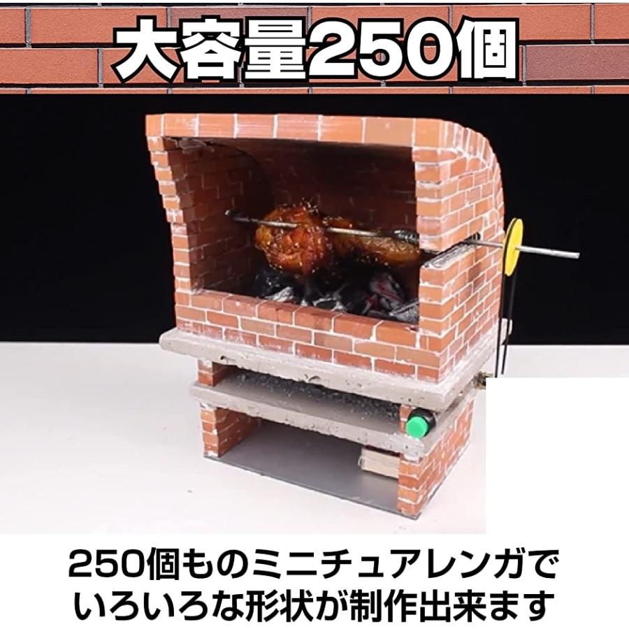 本店は 40xミニチュアレンガドールハウスモデルビルディングdiyレッド グレー用ミニレンガ Dprd Jatimprov Go Id