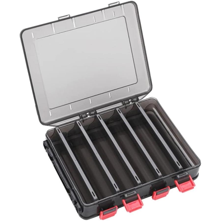 売店 ルアーケース タックルボックス 10本収納 ２個セット 釣り道具 ブラック 小 Materialworldblog Com