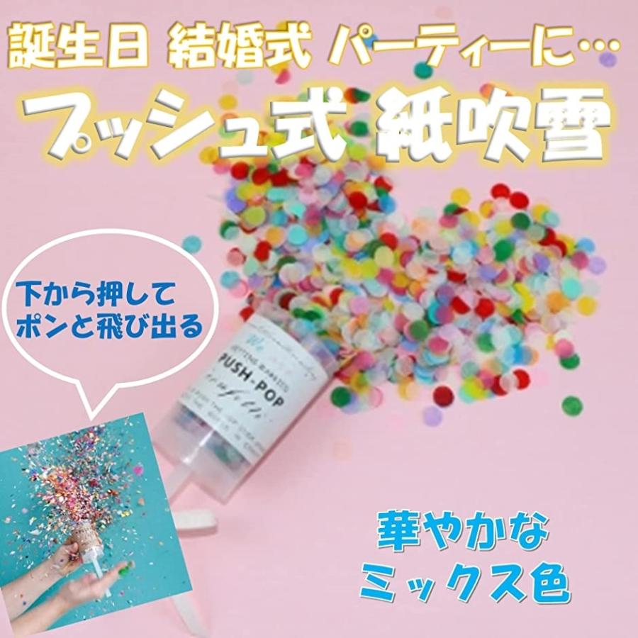 クラッカー パーティー 誕生日 プッシュ式 パーティークラッカー 紙吹雪 結婚式 フラワーシャワー ミックス 5個 ミックス 5個 スピード発送 ホリック Paypayモール店 通販 Paypayモール