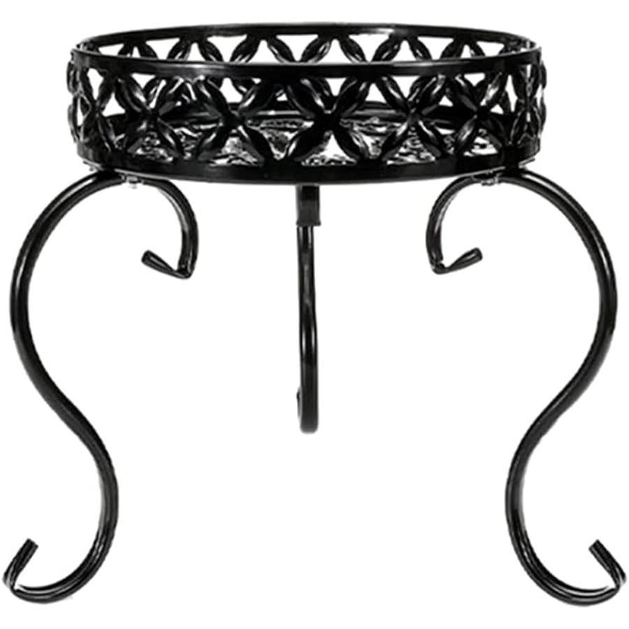 宅配 フラワースタンド 屋外 アイアン ベランダスタンド 鉢スタンド 花台 室内 鉢置き 園芸 ガーデンラック おしゃれ ブラック 2 480円 Aynaelda Com