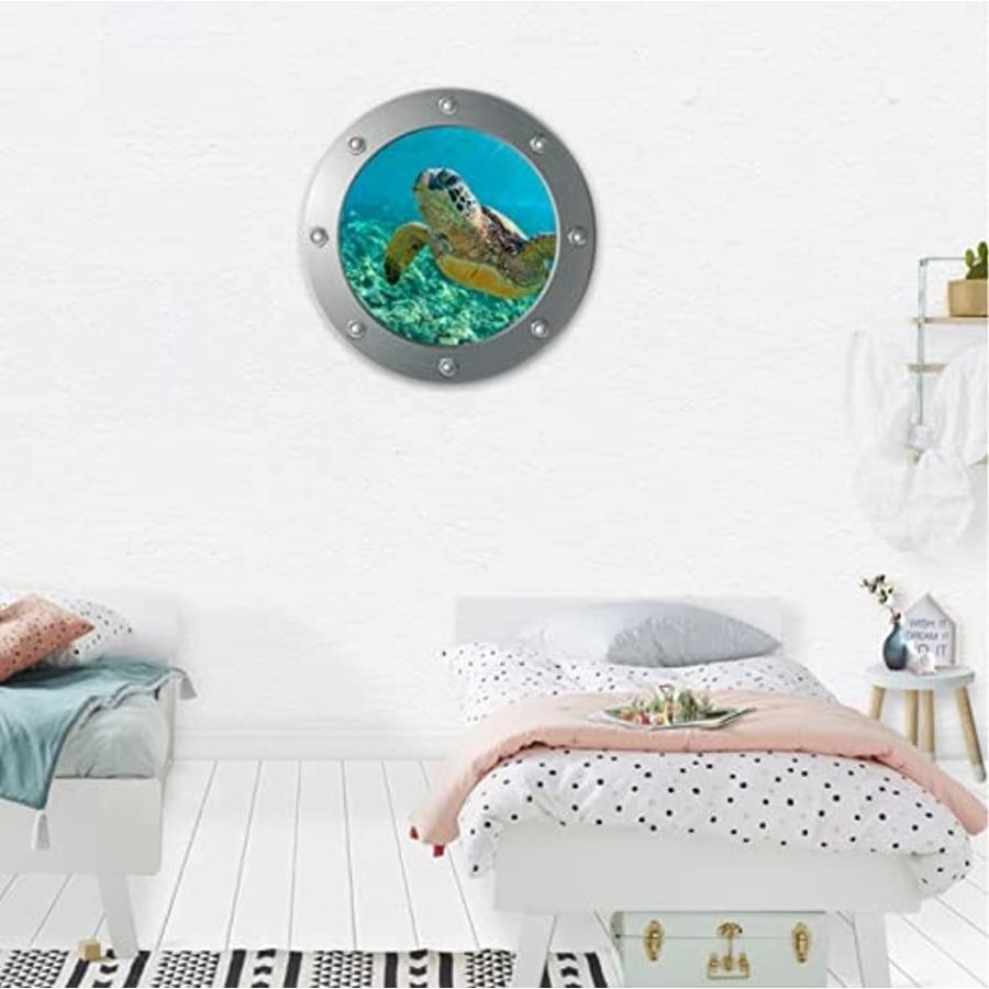 ウォールステッカー 海 おしゃれ 3d カフェ風 子供部屋 トリックアート シール 壁紙シール ウミガメb 海亀ｂ スピード発送 ホリック Paypayモール店 通販 Paypayモール