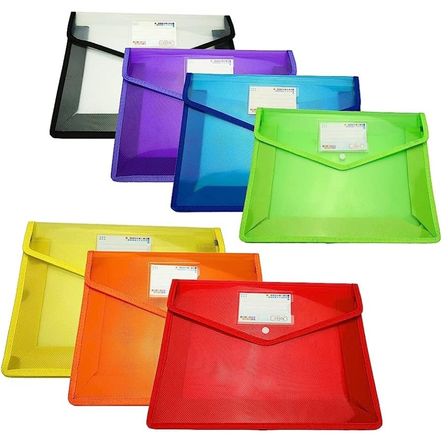 カラフルファイルケース 収納ケース 大容量 サイズ ボタン式 プラスチック 透明 色別収納 7色セット 2b44fk36ip スピード発送 ホリック 通販 Yahoo ショッピング