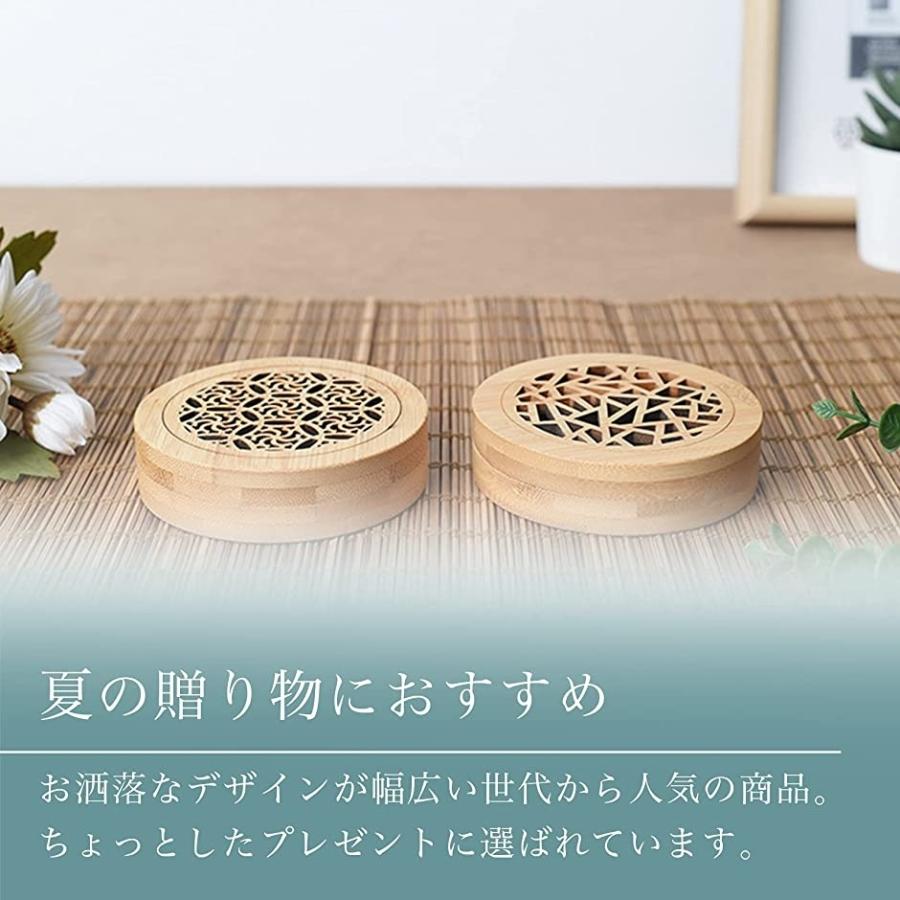 海外最新 蚊取り線香ホルダー 香炉 竹製 丸型 2個セットキャンプ 小さいサイズ 防虫 氷形 金輪 3 280円 Aynaelda Com