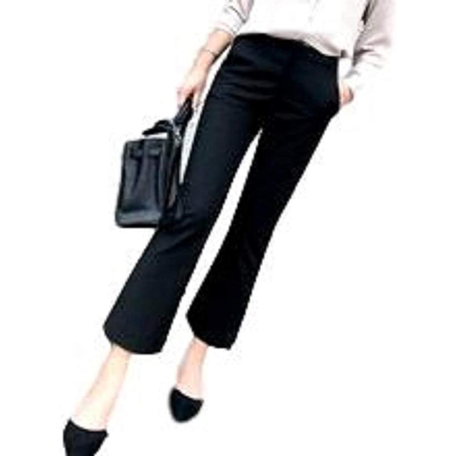 ニブンノイチスタイル 黒 仕事 ビジネス 美脚 ブーツ カット テーパード パンツ レディース ブラック L ホリック Paypayモール店 通販 Paypayモール