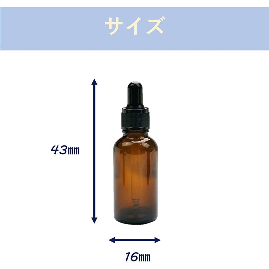 ラクモールスポイト 付き 遮光瓶 アロマ 保存用 アロマオイル 精油 遮光ビン 保存容器詰め替え 5本セット ガラス製 青色 ガラスボトル エッセンシャルオイル