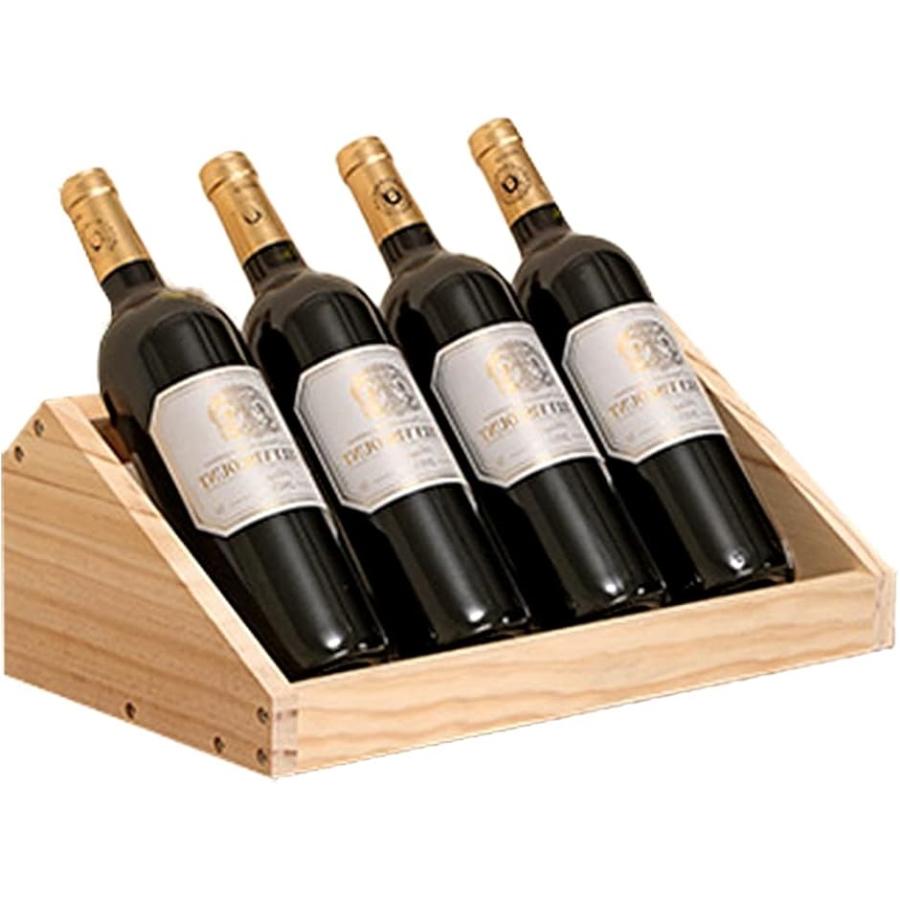 W23 折りたたみ式 ワインラック 木製 アンティーク ホルダー ワイン シャンパン ボトル 6本 収納 ケース インテリア 6本収納 日時指定