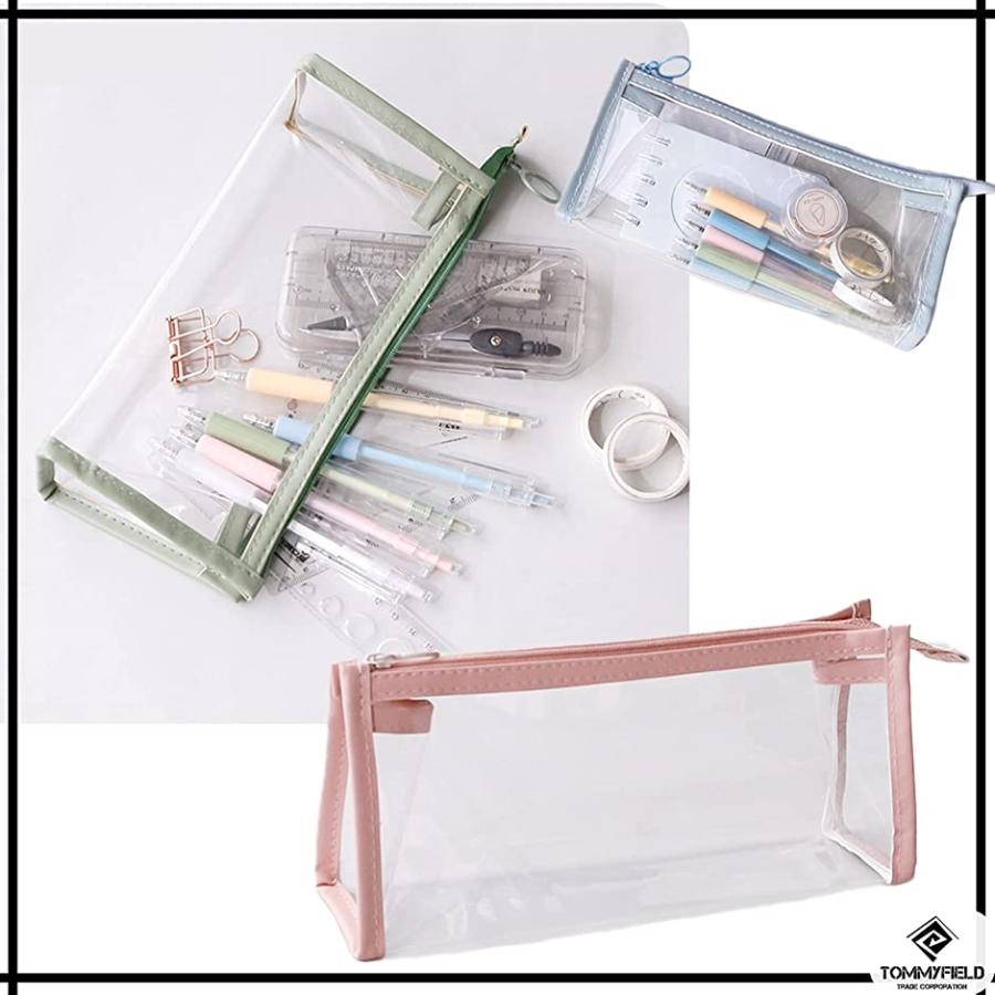 最大68 オフ ペンケース 筆箱 透明 シンプル クリア 小学生 中学生 高校生 三角 ピンク Columbiatools Com