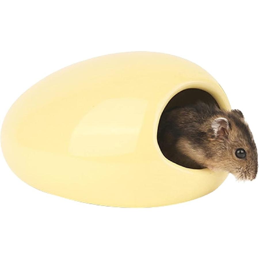 Sale 75 Off ハムスター ハウス 陶器 タマゴ型 ハリネズミ リス 小動物 隠れ家 寝床 日陰 日よけ 砂遊び 涼感 暑さ対策 イエロー Aynaelda Com