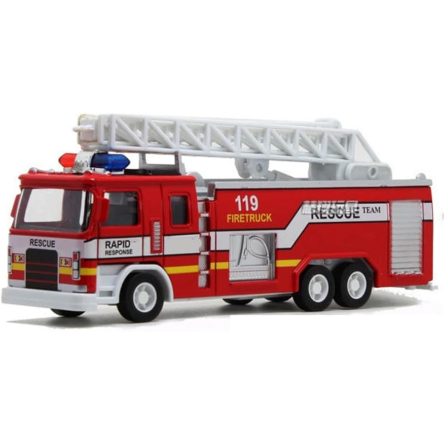 消防車 おもちゃ 世界の人気ブランド ミニカー 緊急車両 玩具 レスキュー ギフ_包装 タイプC