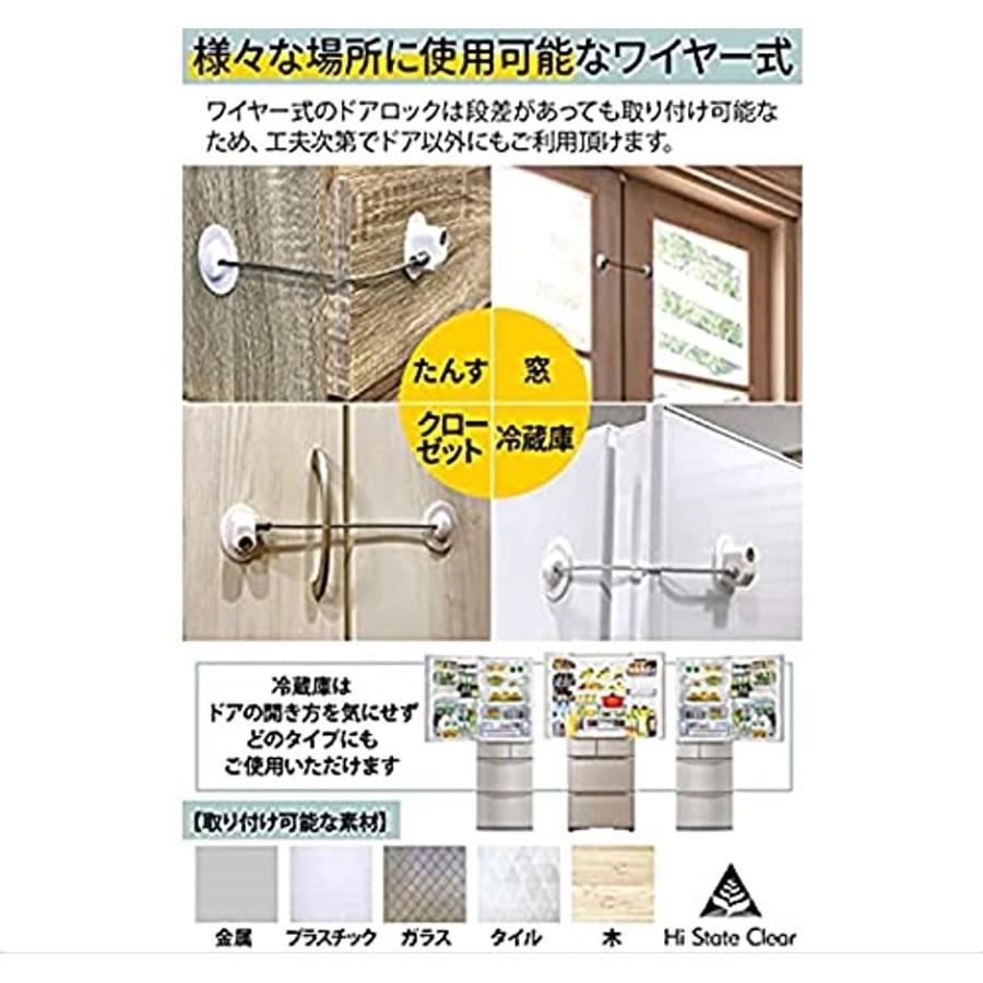 メーカー在庫限り品 冷蔵庫 ロック 鍵 後付け キーロック型 ドアロック チャイルドロック ベビーガード ４個セット ホワイト Hi State Columbiatools Com