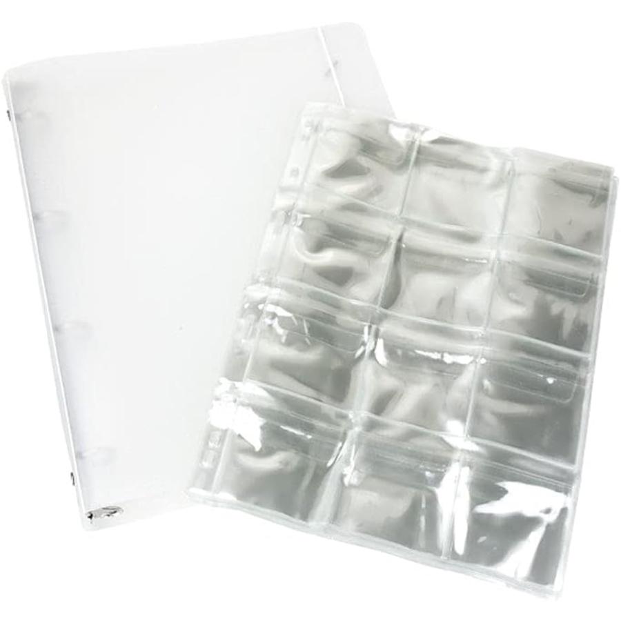 95 Off コレクションファイル バインダー 缶バッジ ラバーストラップ 収納 保管 12ポケット Pp素材 クリア