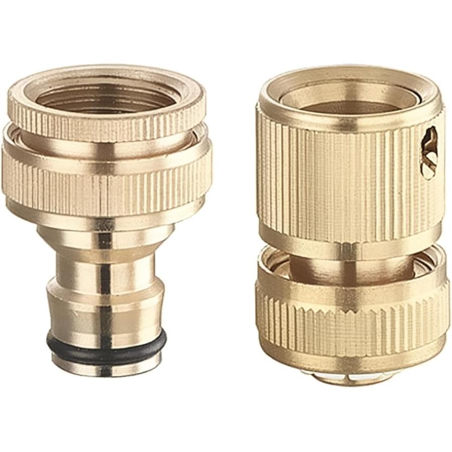 コネクタ 蛇口 散水栓 真鍮 ニップル 1／2 3／4インチ ホースジョイント セット の商品画像