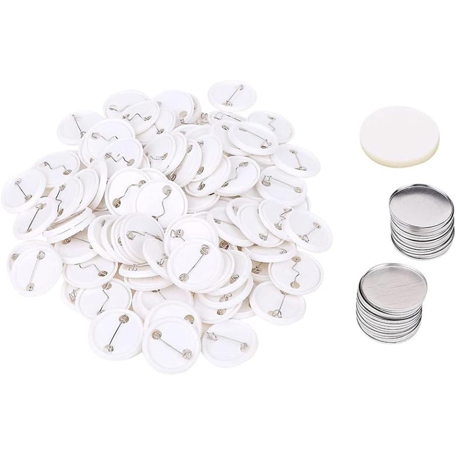 缶バッジ 30mm パーツセット かんばっじ ボタンバッジ 丸型 手作り 安全ピン 手作り素材 シルバー 100個 シルバー 100個 スピード発送 ホリック 通販 Paypayモール