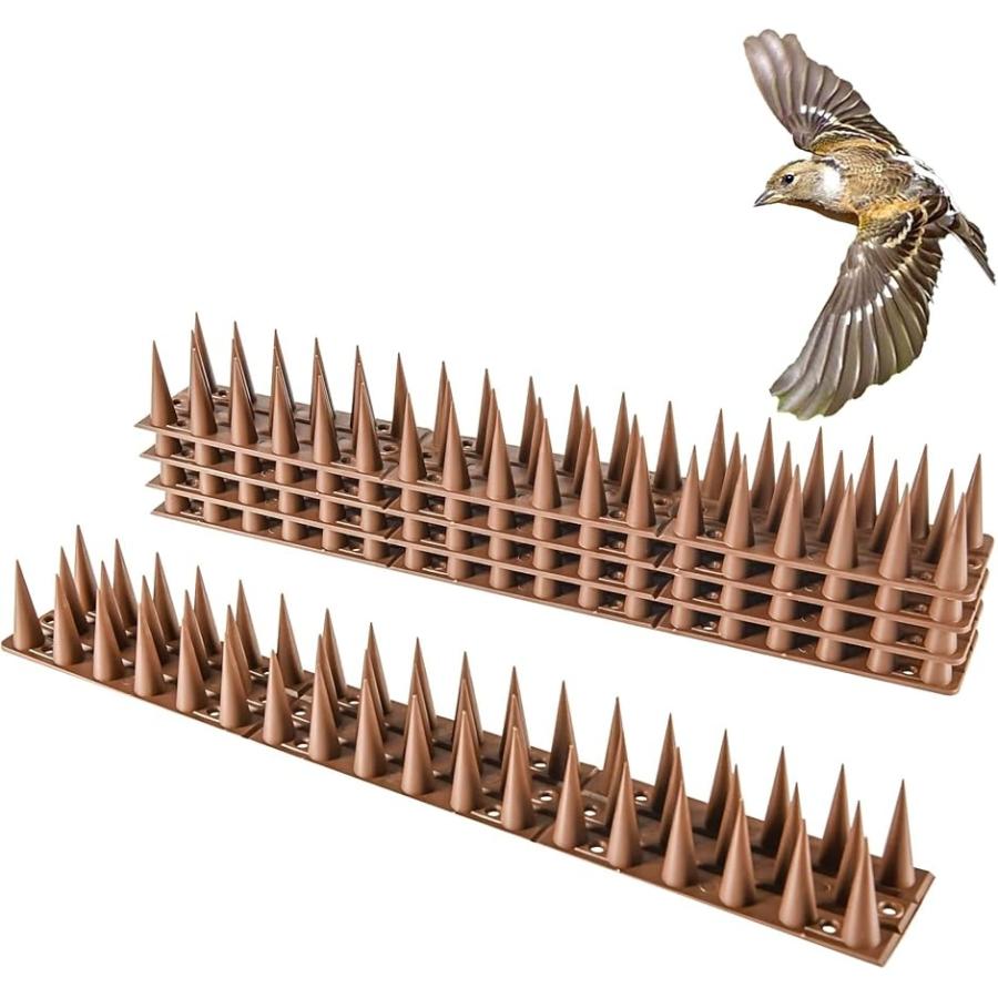 鳥よけグッズ Br すずめ 鳩よけ ツバメ 対策 猫よけ とげマット 害獣除け ベランダ 軒下用 とげシート 14枚セット ブラウン スピード発送 ホリック Paypayモール店 通販 Paypayモール
