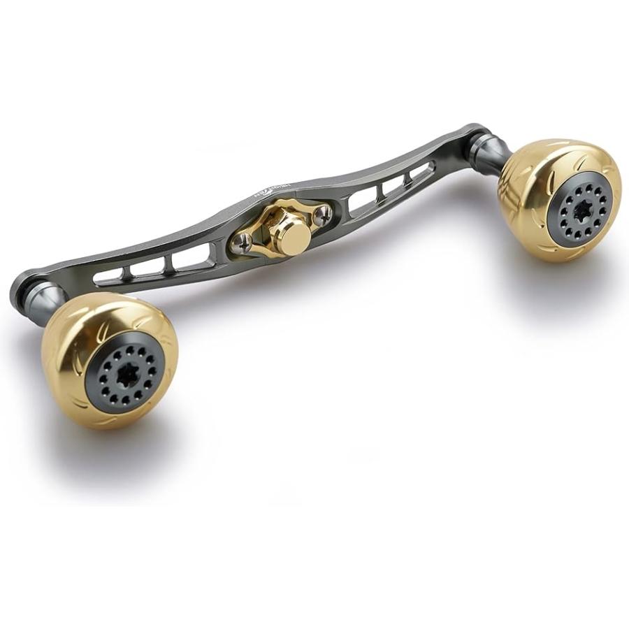 本日の目玉 ベイト リール ハンドル シマノ ダイワ アブガルシア 通用 70航空アルミ製 ベイトリール Mdm ゴールド ガンメタル 1mm Cisama Sc Gov Br