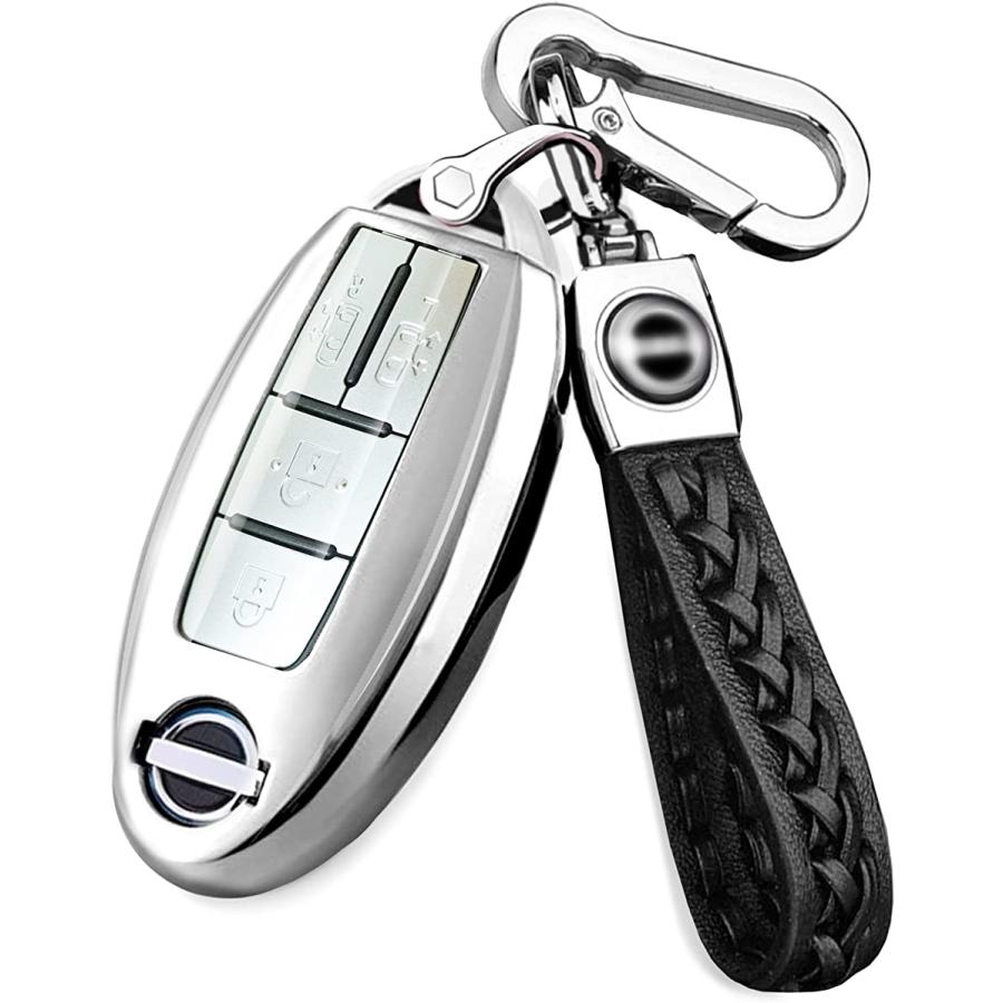 汎用 インテリジェント キー カバー 日産 オーラ セレナ ノート キックス デイズ エクストレイル スマート キーケース シルバー ホリック Paypayモール店 通販 Paypayモール