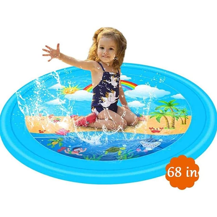 噴水マット こども用 噴水おもちゃ ビニールプール プレイマット 子供 プール噴水 芝生遊び 大型 170cm ホリックワークショップ 通販 Paypayモール