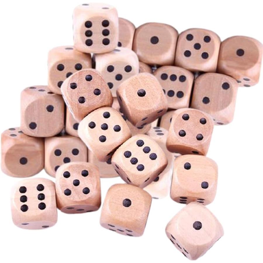 木製サイコロ さいころ ダイス Dice かわいい 癒やし すごろく ゲーム 6面セット 点の目 16ｍｍ 16ｍｍ 30個セット ホリック Paypayモール店 通販 Paypayモール