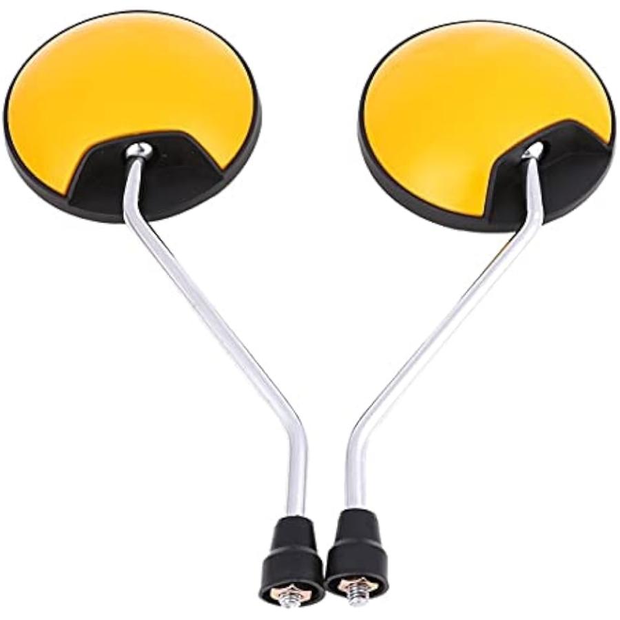 丸型バイクミラー バックミラー 左右セット スーパーカブ 原付 スクーター 正ネジ 8mm M8