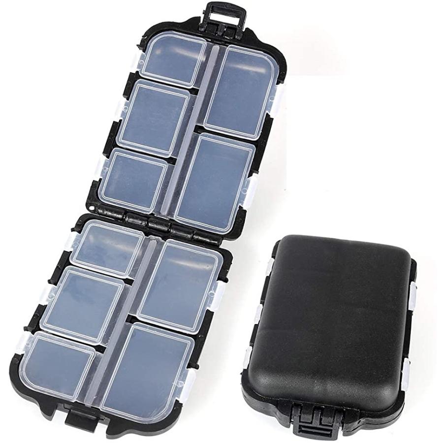 釣り道具 タックルボックス 釣具 ケース タックルケース コンパクト 2個セット 小 黒 スピード発送 ホリック Paypayモール店 通販 Paypayモール