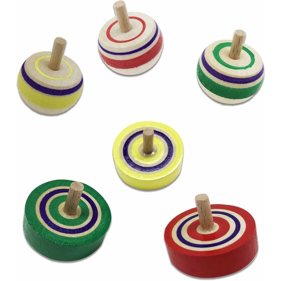 昔なつかし手回しコマ入門セット 逆立ちこま 手回しこま 知育玩具 木のおもちゃ 男の子 キッズ 逆立ちこま3個 平こま3個セット