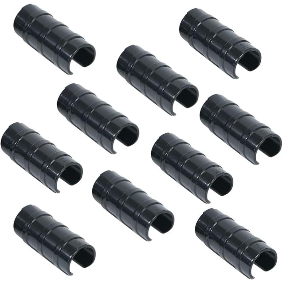 AllBright ハウスパッカー ビニールハウス 10個入 温室用パッカー 固定 留め具 フィルム ネット(ブラック,  φ32mm)（Yahoo!・スピード発送 ホリック）