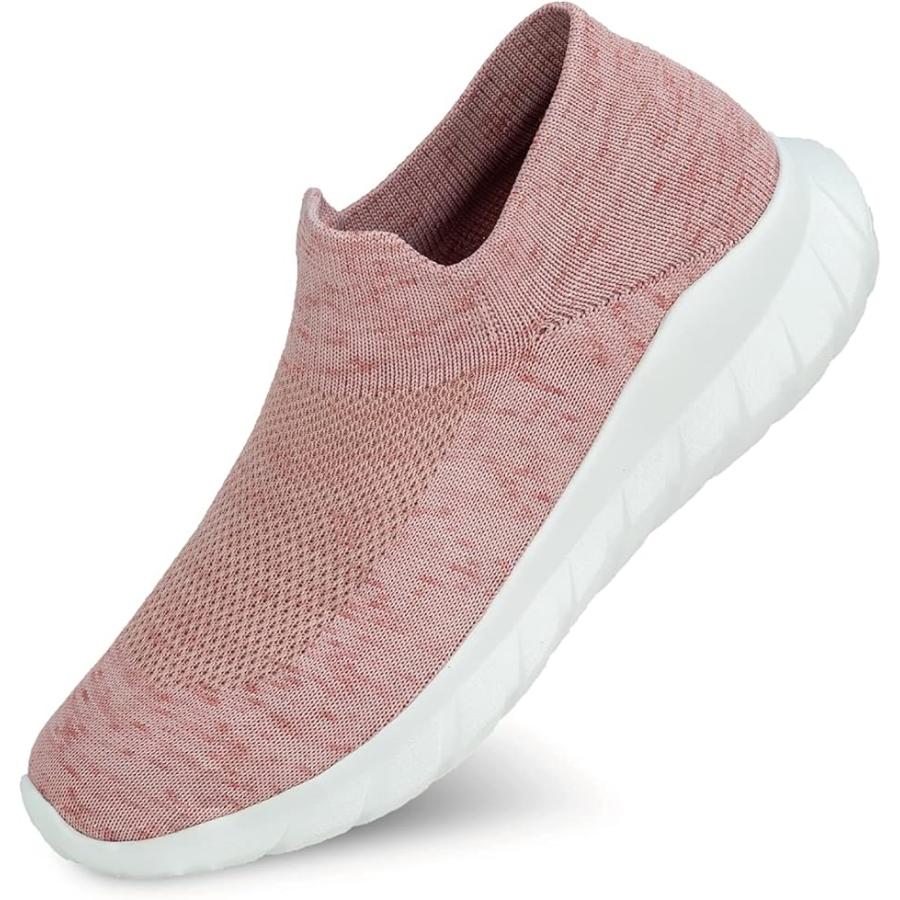 スニーカー メンズ レディース スリッポン スリップオン ニット 全6色 軽量 23cm ピンク 23 0 Cm 2 5e 感謝価格