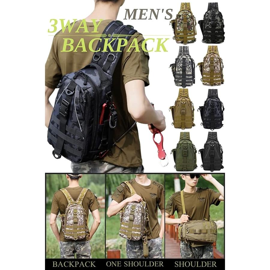 メンズ ワンショルダー リュック ボディバッグ 迷彩 ワンショルダーバッグ 3way 大容量 軽量 斜め掛け Cp スピード発送 ホリック Paypayモール店 通販 Paypayモール