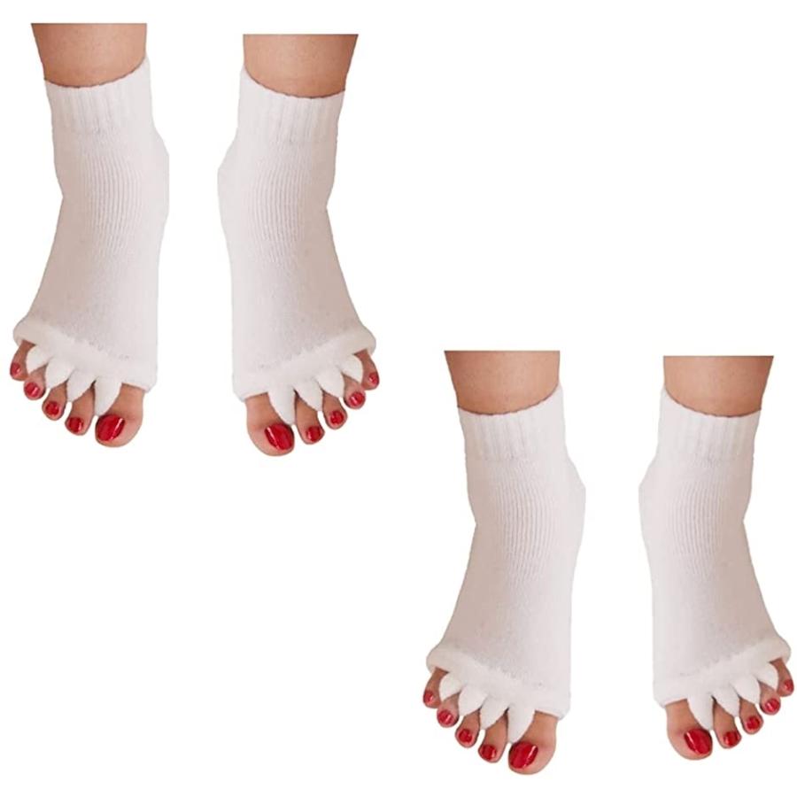 プレメモ 5本指 ソックス 靴下 足指 全開 フットケア くるぶし ペディキュア リラックス 白 白 2足セット Free Size ホリック Paypayモール店 通販 Paypayモール