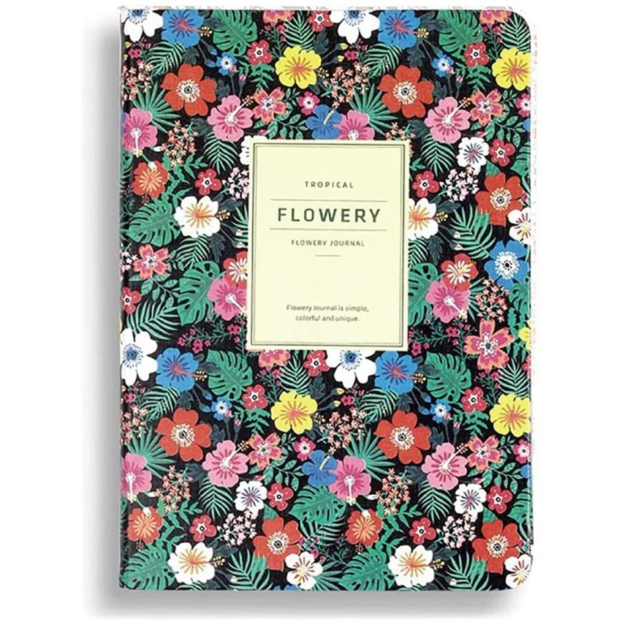 手帳 日記帳 スケジュール帳 ノート 花柄 かわいい オシャレ おしゃれ 可愛い ダイアリー 日付けなし 南国の花 小 ホリック Paypayモール店 通販 Paypayモール