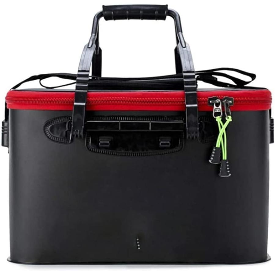 超特価激安 釣り バケツ 釣り道具 バッカン 折りたたみバケツ 蓋付き タックルボックス アウトドア 屋外 収納 ブラック 50cm Riosmauricio Com
