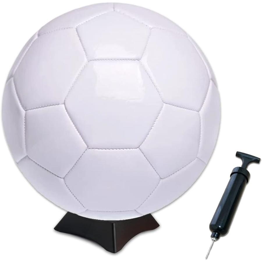 804円 低価格の サッカー サイン ボール 記念 寄せ書き 台座 スタンド 空気入れ 付き 4号