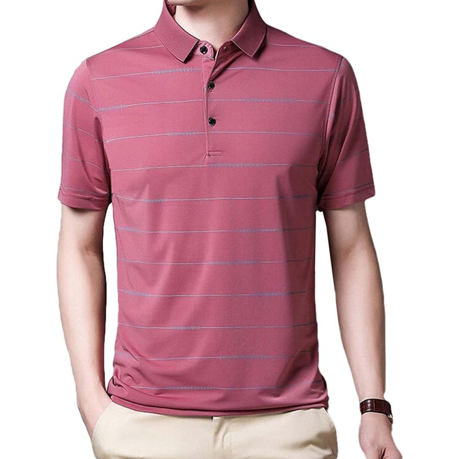 ポロシャツ メンズ 半袖 半袖ポロシャツ ゴルフ カジュアル ピンク M 2b4nycddc4 スピード発送 ホリック 通販 Yahoo ショッピング