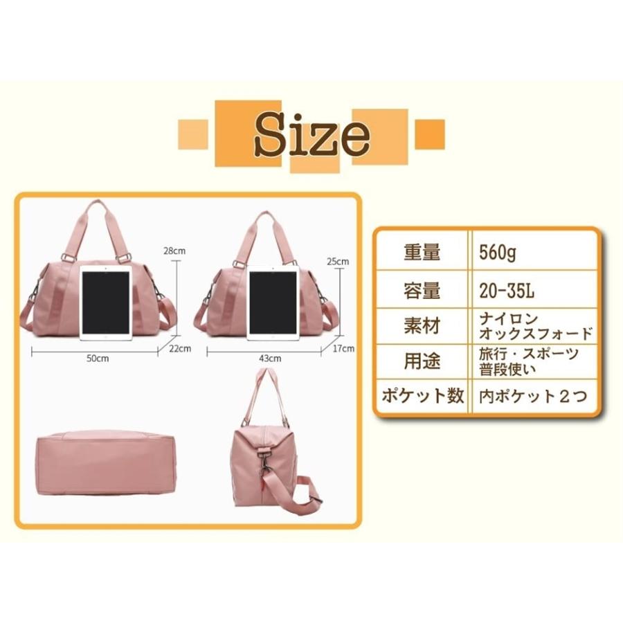 ボストンバッグ レディース 大容量 2way ショルダー ジムバッグ ナイロン 防水 2 ブラック 旅行 L 撥水 380円 注目のブランド